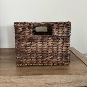 Woven Brown Storage Basket